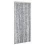 Gray black and white chenille fly curtain 56x185 cm by , Mosquito nets for windows - Ref: Foro24-377332, Price: 35,10 €, Disc...