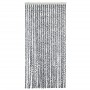 Gray black and white chenille fly curtain 56x185 cm by , Mosquito nets for windows - Ref: Foro24-377332, Price: 35,10 €, Disc...