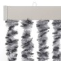 Gray black and white chenille fly curtain 56x185 cm by , Mosquito nets for windows - Ref: Foro24-377332, Price: 35,10 €, Disc...