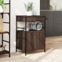 Oak brown engineered wood kitchen cart 56x43x89.5 cm by , Kitchen and dining carts - Ref: Foro24-842395, Price: 87,23 €, Disc...