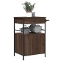 Oak brown engineered wood kitchen cart 56x43x89.5 cm by , Kitchen and dining carts - Ref: Foro24-842395, Price: 87,23 €, Disc...