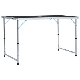 Klappbarer Campingtisch aus grauem Aluminium, 120 x 60 cm von vidaXL, Campingmöbel - Ref: Foro24-48173, Preis: 42,99 €, Rabat...