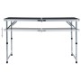 Gray aluminum folding camping table 120x60 cm by vidaXL, camping furniture - Ref: Foro24-48173, Price: 42,47 €, Discount: %