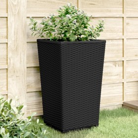 Jardineras 2 unidades PP negro 32,5x32,5x57 cm de , Maceteros y jardineras - Ref: Foro24-367848, Precio: 68,99 €, Descuento: %