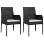 7-piece garden dining set and black synthetic rattan cushions by , Garden sets - Ref: Foro24-3213506, Price: 466,37 €, Discou...