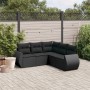 5-teiliges Gartenmöbel-Set und schwarze synthetische Rattankissen von , Gartensets - Ref: Foro24-3253682, Preis: 366,22 €, Ra...