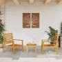 Garden armchair 2 units solid acacia wood 66.5x65x81 cm by , Garden chairs - Ref: Foro24-366374, Price: 135,50 €, Discount: %