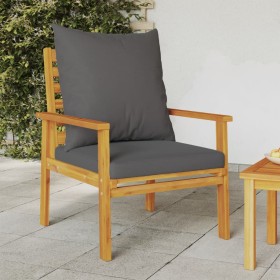 Garden armchair with cushions 2 pcs solid acacia wood by , Garden chairs - Ref: Foro24-366376, Price: 168,99 €, Discount: %