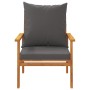 Garden armchair with cushions 2 pcs solid acacia wood by , Garden chairs - Ref: Foro24-366376, Price: 169,36 €, Discount: %