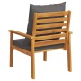 Garden armchair with cushions 2 pcs solid acacia wood by , Garden chairs - Ref: Foro24-366376, Price: 169,64 €, Discount: %