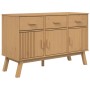 OLDEN sideboard solid brown pine wood 114x43x73.5 cm by , Sideboards - Ref: Foro24-358603, Price: 174,16 €, Discount: %