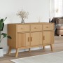 OLDEN sideboard solid brown pine wood 114x43x73.5 cm by , Sideboards - Ref: Foro24-358603, Price: 174,16 €, Discount: %