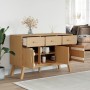 OLDEN sideboard solid brown pine wood 114x43x73.5 cm by , Sideboards - Ref: Foro24-358603, Price: 174,16 €, Discount: %