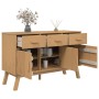 OLDEN sideboard solid brown pine wood 114x43x73.5 cm by , Sideboards - Ref: Foro24-358603, Price: 174,16 €, Discount: %