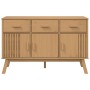 OLDEN sideboard solid brown pine wood 114x43x73.5 cm by , Sideboards - Ref: Foro24-358603, Price: 174,16 €, Discount: %