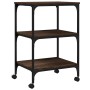 Soporte de impresora 3 niveles marrón roble 50x41x75 cm de , Soportes para impresoras - Ref: Foro24-842290, Precio: 50,67 €, ...