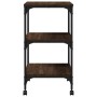 Soporte de impresora 3 niveles marrón roble 50x41x75 cm de , Soportes para impresoras - Ref: Foro24-842290, Precio: 50,67 €, ...