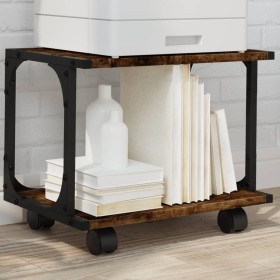 Printer stand 2 levels smoked oak 41x28x33.5 cm by , Printer supports - Ref: Foro24-842273, Price: 23,99 €, Discount: %