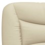 Estructura de cama con cabecero de tela color crema 100x200 cm de , Camas y somieres - Ref: Foro24-3207756, Precio: 154,29 €,...