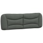 Estructura de cama con cabecero tela gris oscuro 160x200 cm de , Camas y somieres - Ref: Foro24-3207780, Precio: 210,94 €, De...