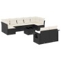 Set de sofás de jardín 10 pzas cojines ratán sintético negro de , Conjuntos de jardín - Ref: Foro24-3252963, Precio: 636,04 €...