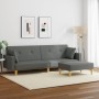 2-Sitzer-Schlafsofa mit Hocker aus dunkelgrauem Stoff von , Sofas - Ref: Foro24-3216241, Preis: 307,95 €, Rabatt: %