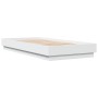 Estructura de cama madera de ingeniería blanca 90x200 cm de , Camas y somieres - Ref: Foro24-839602, Precio: 93,17 €, Descuen...