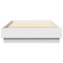 Estructura de cama madera de ingeniería blanca 90x200 cm de , Camas y somieres - Ref: Foro24-839602, Precio: 93,17 €, Descuen...