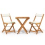 3-piece terrace folding table and chairs and acacia wood cushions by vidaXL, Garden sets - Ref: Foro24-319704, Price: 148,99 ...