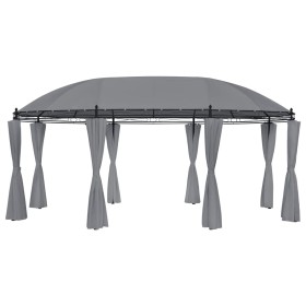 Cenador con cortinas gris antracita 520x349x255 cm de vidaXL, Carpas y cenadores - Ref: Foro24-48035, Precio: 419,77 €, Descu...