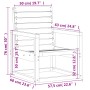 Garden furniture set 3 pieces impregnated pine wood by , Garden sets - Ref: Foro24-832556, Price: 120,21 €, Discount: %