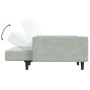 Sofá cama de 2 plazas con taburete terciopelo gris claro de , Sofás - Ref: Foro24-3216236, Precio: 304,84 €, Descuento: %