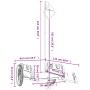 Fahrradanhänger aus Eisen und grünem Oxford-Stoff von , Fahrradanhänger - Ref: Foro24-94193, Preis: 84,99 €, Rabatt: %