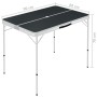 Klappbarer Campingtisch mit 2 grauen Aluminiumbänken von vidaXL, Campingmöbel - Ref: Foro24-48183, Preis: 98,55 €, Rabatt: %