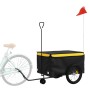 Remolque para bicicleta hierro negro y amarillo 45 kg de , Remolques para bicicletas - Ref: Foro24-94113, Precio: 80,10 €, De...