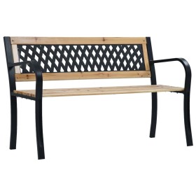 Wooden garden bench 120 cm by vidaXL, garden benches - Ref: Foro24-47944, Price: 75,65 €, Discount: %