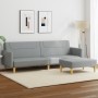 2 seater sofa bed with stool light gray fabric by , Sofas - Ref: Foro24-3216243, Price: 313,86 €, Discount: %