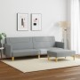 2-Sitzer-Schlafsofa mit Hocker aus hellgrauem Stoff von , Sofas - Ref: Foro24-3216243, Preis: 315,54 €, Rabatt: %