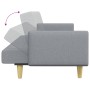 Sofá cama de 2 plazas con taburete tela gris claro de , Sofás - Ref: Foro24-3216243, Precio: 315,54 €, Descuento: %