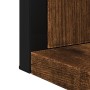 Bathroom mirror with shelf smoked oak engineered wood by , Dressing tables - Ref: Foro24-842418, Price: 50,07 €, Discount: %