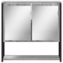 Sonoma gray wood bathroom mirror cabinet 60x16x60 cm by , Dressing tables - Ref: Foro24-842424, Price: 54,55 €, Discount: %