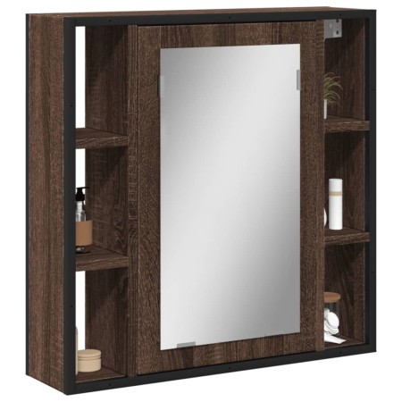 Badezimmerspiegelschrank aus braunem Eichenholz 60x16x60 cm von , Schminktische - Ref: Foro24-842430, Preis: 91,58 €, Rabatt: %