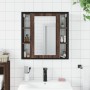 Bathroom mirror cabinet in brown oak wood 60x16x60 cm by , Dressing tables - Ref: Foro24-842430, Price: 91,58 €, Discount: %