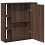 Armario con espejo baño madera marrón roble 60x16x60 cm de , Tocadores - Ref: Foro24-842430, Precio: 91,58 €, Descuento: %