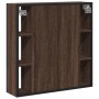 Armario con espejo baño madera marrón roble 60x16x60 cm de , Tocadores - Ref: Foro24-842430, Precio: 91,58 €, Descuento: %