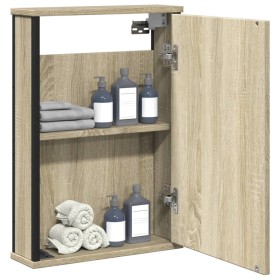 Badezimmerspiegelschrank aus Sonoma-Eichenholz, 42 x 12 x 60 cm von , Schminktische - Ref: Foro24-842432, Preis: 61,90 €, Rab...