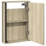 Armario con espejo de baño madera roble Sonoma 42x12x60 cm de , Tocadores - Ref: Foro24-842432, Precio: 61,90 €, Descuento: %