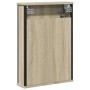 Armario con espejo de baño madera roble Sonoma 42x12x60 cm de , Tocadores - Ref: Foro24-842432, Precio: 61,90 €, Descuento: %