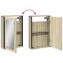 Armario con espejo de baño madera roble Sonoma 42x12x60 cm de , Tocadores - Ref: Foro24-842432, Precio: 61,90 €, Descuento: %