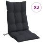 Cojines de silla con respaldo alto 2 uds tela Oxford negro de , Cojines para sillas y sofás - Ref: Foro24-377623, Precio: 54,...